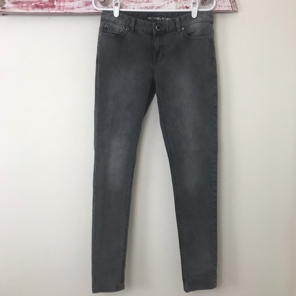 Michael Kors Denim - Michael Kors Gray Jeans with Black Lace Pockets